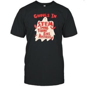 Ghouls In Stem Funny Halloween Nerd Graphic T-Shirt